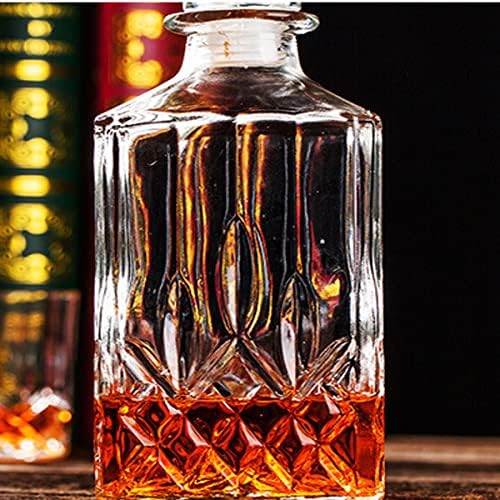 1pcs 33,8 oz Diamond Diame Decanter Whisky Decanter Crystal Whisky Bottle - para uísque, bourbon, uísque e espíritos