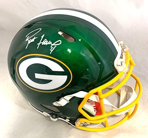 Brett Favre assinado Green Bay Packers f/s Flash Speed ​​Authentic Capacete Radtke CoA - Capacetes NFL autografados