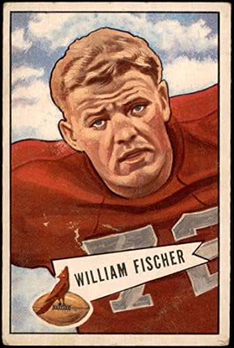 1952 Bowman # 47 William Fischer Chicago Cardinals-FB Good Cardinals-Fb Notre Dame
