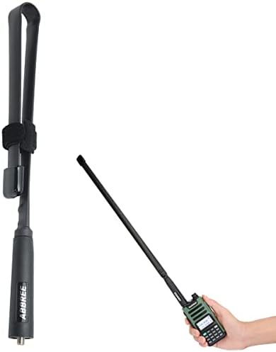 Antena dobrável tática do abbre 18,89 polegadas Antena GMRS SMA-FEMALE PARA BAOFENG ETC RADIOS GMRS