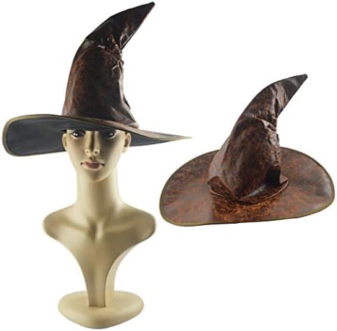 Chapéus de fantasia de Bokeley, grande chapéu de bruxa feminino tema do filme de Halloween Acessório