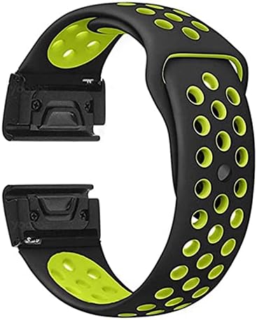 Forfc 26 mm tiras de faixa de relógio esportivo de 22mm para Garmin Fenix ​​7 7x Straplelet Strap Silicone de liberação rápida