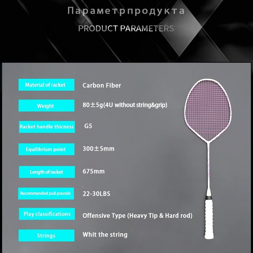 Badminton de fibra de carbono em forma de V