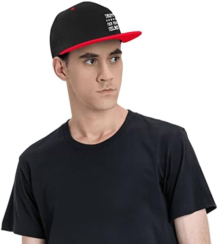 Ghbc 2024 foda -se seus sentimentos de trunfo adultos hip hop beisebol bap womans snapback chapéu de caminhão ajustável tampas de caminhão