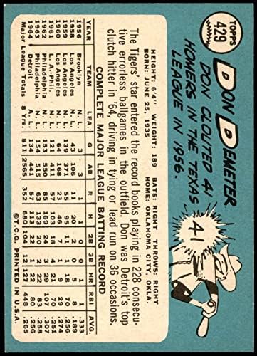 1965 Topps 429 Don Demeter Detroit Tigers NM Tigres