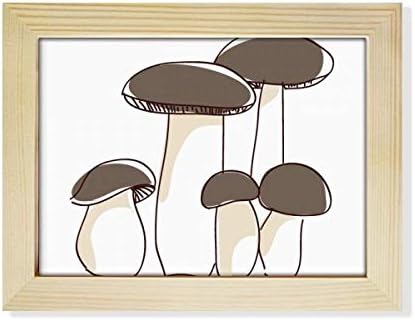 Diythinker delicioso cogumelo fresco, quadro fotográfico quadro de fotos de imagem de imagem de decoração de arte 6x8 polegadas
