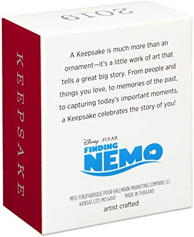 Hallmark Keetake Mini Christmas Ornament 2019 Ano datado, Disney/Pixar Finding Nemo Miniature, 0,75