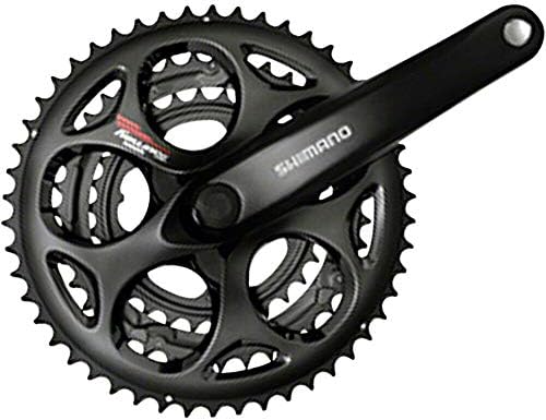 SHIMANO Tourney A073 7/8 velocidades 170mm 30/39/50T Square Crankset preto