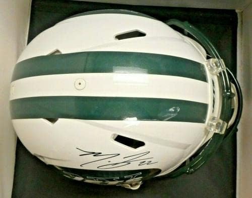 Matt Forte assinou o capacete de Jets de New York em tamanho real com JSA CoA - Capacetes NFL autografados