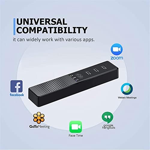 SEASD 3 em 1 Alto -falantes de computador com microfone e hubs Presidente da Conferência USB, PC Mic for Video Conference