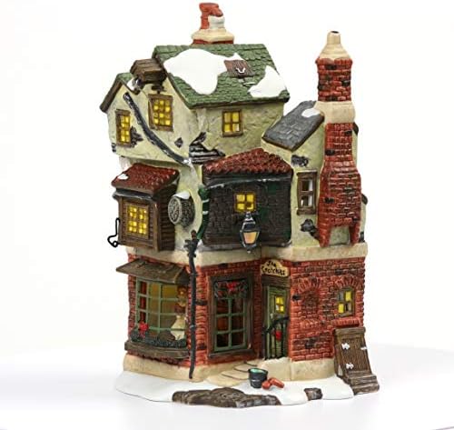 Departamento 56 Dickens 'Village Cratchits Corner Lit Building Multicolor, 9,5 polegadas