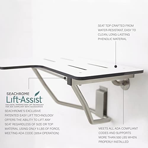 SEACHROME 26 x 22,5 Assistência ao elevador ADA ADA em forma de banheiro reversível Banheiro Banheiro Transferência de banheira,