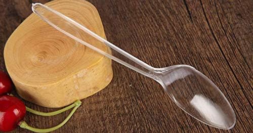 500 contagem de colheres de plástico descartáveis ​​pesadas - 3 polegadas de 3 polegadas de degustação de mini colheres