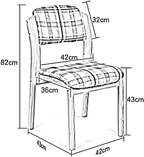 Cadeira Cadeira Simplicidade Moderna Montagem fácil Removável e lavável tampa de assento Restaurante de escritório de borda arredondada