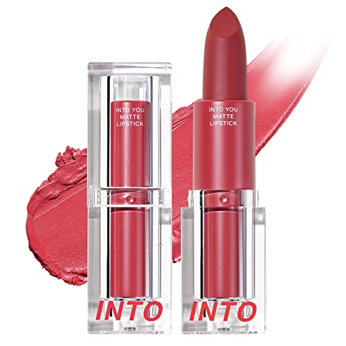 Em seu batom fostk de batom fosco macio ultra altamente pigmentado lip stick liso maquiagem labial leve para feminino acabamento