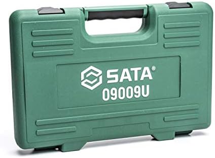 SATA 53 peças de 3/8 de polegada SAE e soquete métrico, tamanhos padrão e profundos, com catraca e outros acessórios-ST09009U