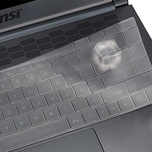 Capa do teclado para MSI Raider Ge67HX GE66, MSI GS66 Stealth, Vector GP66 e GP66 GP65 Leopard, Stealth 15m & Prestige 15 Series, MSI Creator 15 A10SFS 15.6 Laptop Ultra-TPU TECKBOOL