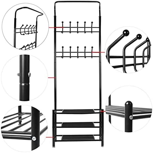 TJLSS Metal Hanger Hable Haber Piso quarto da sala de estar pendurada para pendurar roupas e simples