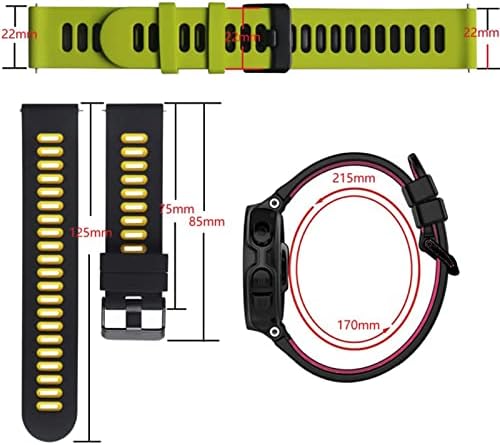 KDEGK 20mm Watch Band Strap for Garmin Vivoactive 3 Venu Soft Silicone Pulset para precursor Garmin 245 245m 645 Watch