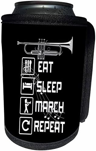 3drose trompetistas na banda marchando Eat Sleep March. - LAPA BRANCHA RECERLER WRAP