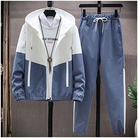 WSSBK Men Tracksuit Casual Hoodies conjuntos de jaquetas masculinas+calças de duas peças conjuntos de roupas esportivas de streetwear de hip hop