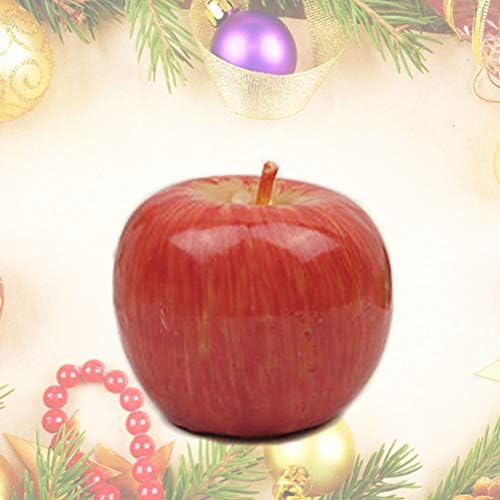 Simulação de Natal da Galpada Apple Creative Apple Candle Decor de presente para garotas Decorações de Natal (tamanho pequeno