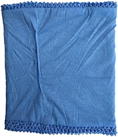 Crochê azul claro tutu top lined 12 polegadas x 10 polegadas de tubo de crochê elástico de crochê