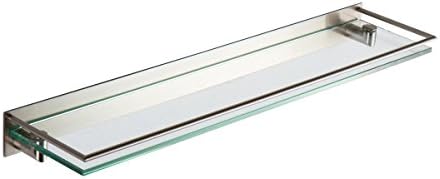 Gengibre 2835t-24/sn superfície 24 Galeria de vidro temperado prateleira ferroviária, níquel de cetim