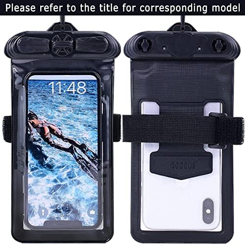 VAXSON Telefone Case Black, compatível com o Google Pixel Dual Watersopers Bolice Dry Bag [não o filme protetor de tela]