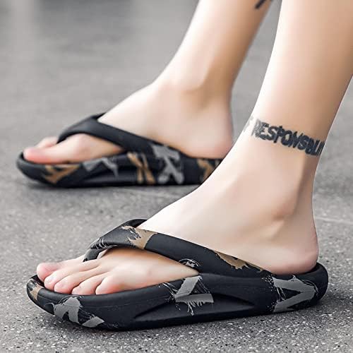 Casal Mulheres Menina chinelos grossos lâminas que não deslizam arco suportam sandálias de tanga macia confortáveis ​​chinelos ortopóticos