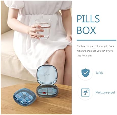Caixa de comprimidos de comprimidos de pílula do organizador de pílula de hemotão para bolsa de bolso portátil pequeno medicamento