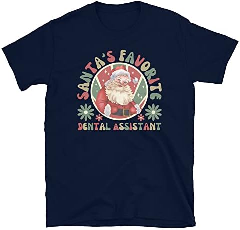 Camisa de Natal do Assistente Dental, camiseta de Natal retrô para RDA