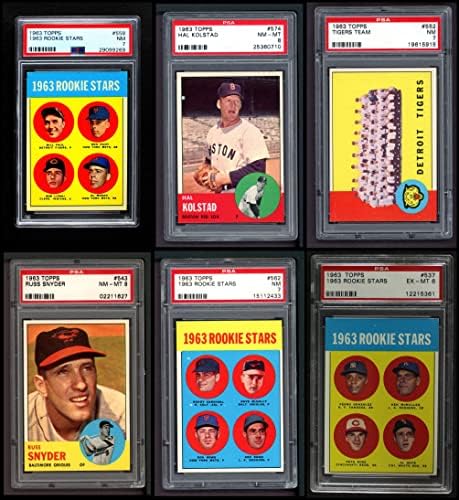 1963 Topps Baseball High Number Complete Conjunto NM+