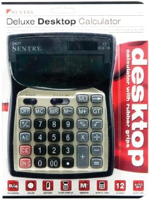 Sentry Deluxe Desktop Calculator, preto