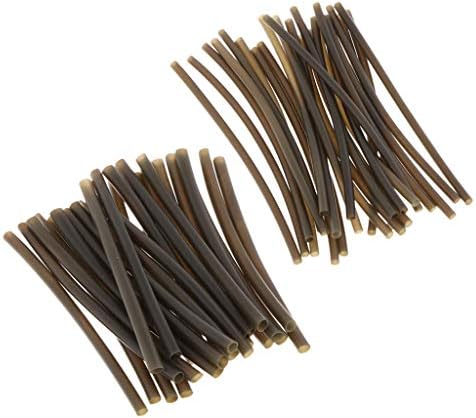 50 PCs Tubulação de tubo de encolhimento de calor calor Mangas de tubo de pesca Cabelas de cabelo Tabela DIY Terminal Diy Terminal, 1mm 2mm de trabalho criativo e requintado projeto de trabalho prático