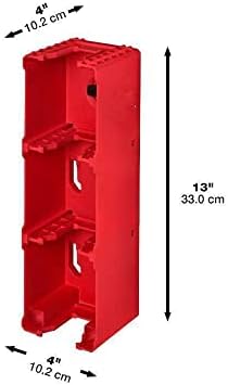 2x Packout M18 Rack de parede de bateria para Milwaukee 48-22-8339