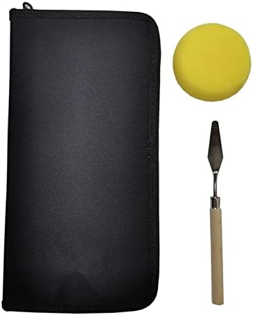 Yebdd Brush de pintura a óleo Faca de paleta de nylon pincel de nylon multiuso 17 peças pintando pincel