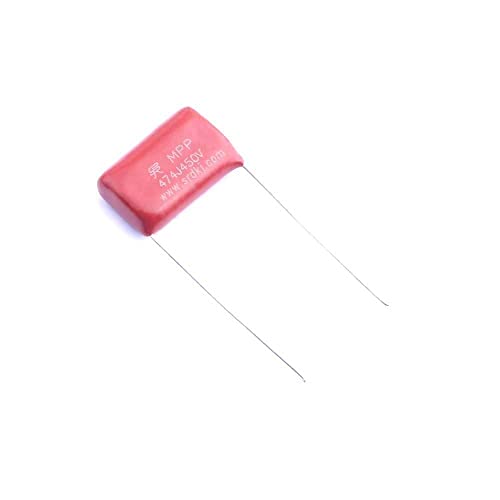 10 PCS Capacitor de filme de polipropileno 470NF ± 5% 450V CBB21 METAL FILM CAPACITOR RADIAL CAIXO MPP474J2W1905106LC