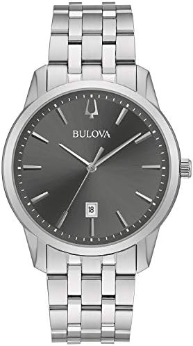 Classic Sutton clássico de Bulova SUTTON DATA DATA DE Quartz Watch, 40mm