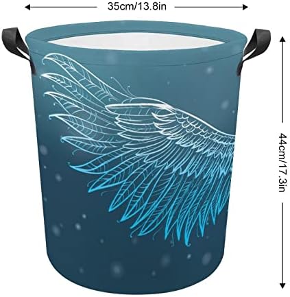 Angel Wings Laundry Basket Cesto de lavanderia dobrável Lavanderia Saco de armazenamento de lavanderia com alças