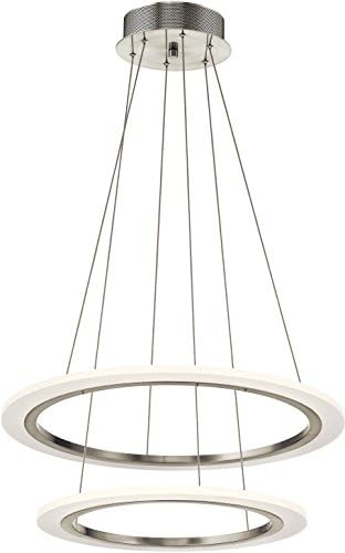 Iluminação pendente Elan 83670, níquel escovado