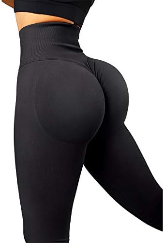 Suuksass Women Scrunch Butt Lifting Leggings sem costura Booty High Wandout Yoga Calças de ioga