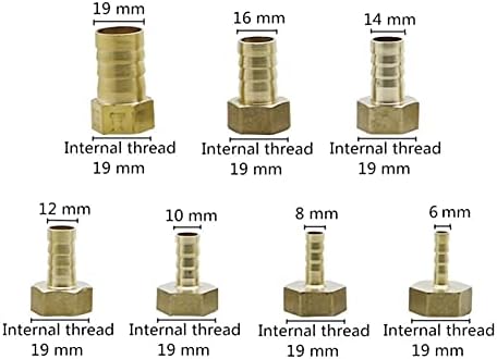 Adaptador de conector de mangueira 6-19mm Barb, conexão de tubo com rosca de 1/2 , mangueira de drenagem de aquário, adaptador