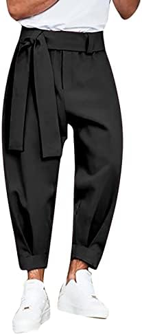 Fuzzy Tie-Pleg-Nine Point Color Color Autumn's Pants and Sense Set Casual Pants Design Versátil Timber Creek por homens