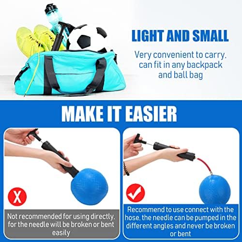 36 Set Ball Pump Kit Bomba Portátil de Bola de Ar para Bolas Esportivas Inflation Com Bomba de Futebol de Extensão de Esunção