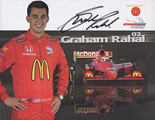 Graham Rahal Auto Racer assinou autografado 8x11 foto w/coa