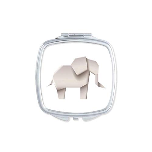 O padrão geométrico de elefante de elefante espelho portátil maquiagem de bolso compacto vidro de dupla face