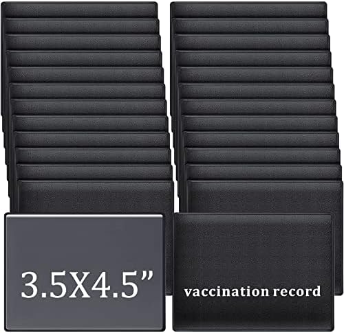 100 PACK VACATION CARTHOR DE VACAÇÃO FAMÍLIA VACCINA PROTECTOR DE CARTÃO DE 4 x 3 Portadores de cartão de registro de imunização