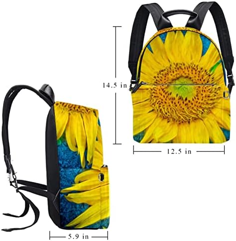 Mochila de viagem VBFOFBV para mulheres, caminhada de mochila ao ar livre rucksack casual Daypack, girassol de pintura a óleo