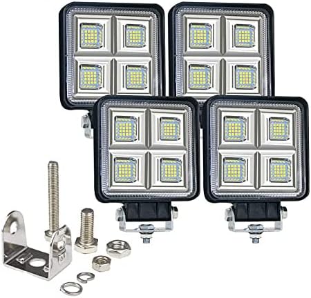 Caminhões Jigal de 4 polegadas Luzes de trabalho LED para Tractor10pcs quadrado ph-ilip LED LUZ PODS 15000lm Spot Flood Combo